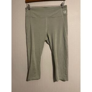 Allbirds Women Leggings XL Green Merino Wool Blend Stretch Carbon Footprint 11.8